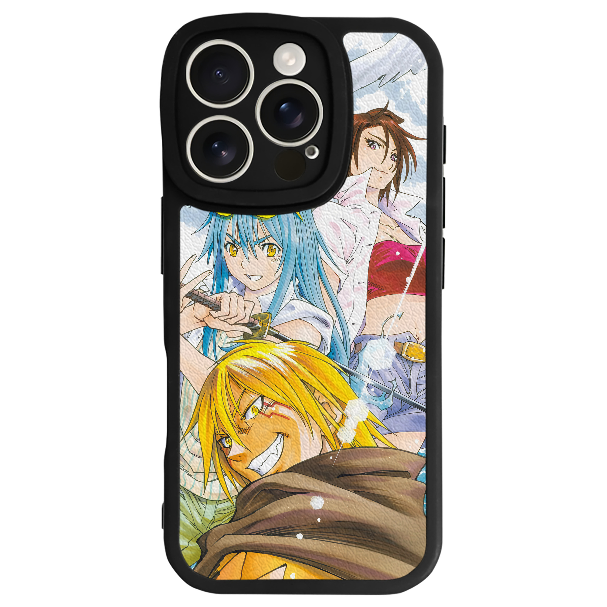 （画像用） 転スラ Regarding Reincarnated to Slime 【iPhone 16シリーズ対応】シリコンスマホケース（レザー調） 材質：シリコン